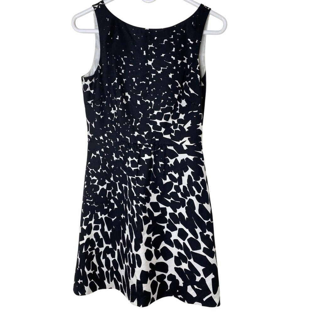 Ann Taylor Petites Sleeveless Fit & Flare Dress Cotton Silk Blend 2P